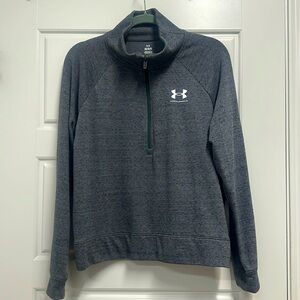 NWOT Under Armour Women's Terry 1/2 Zip Pullover. Size Large